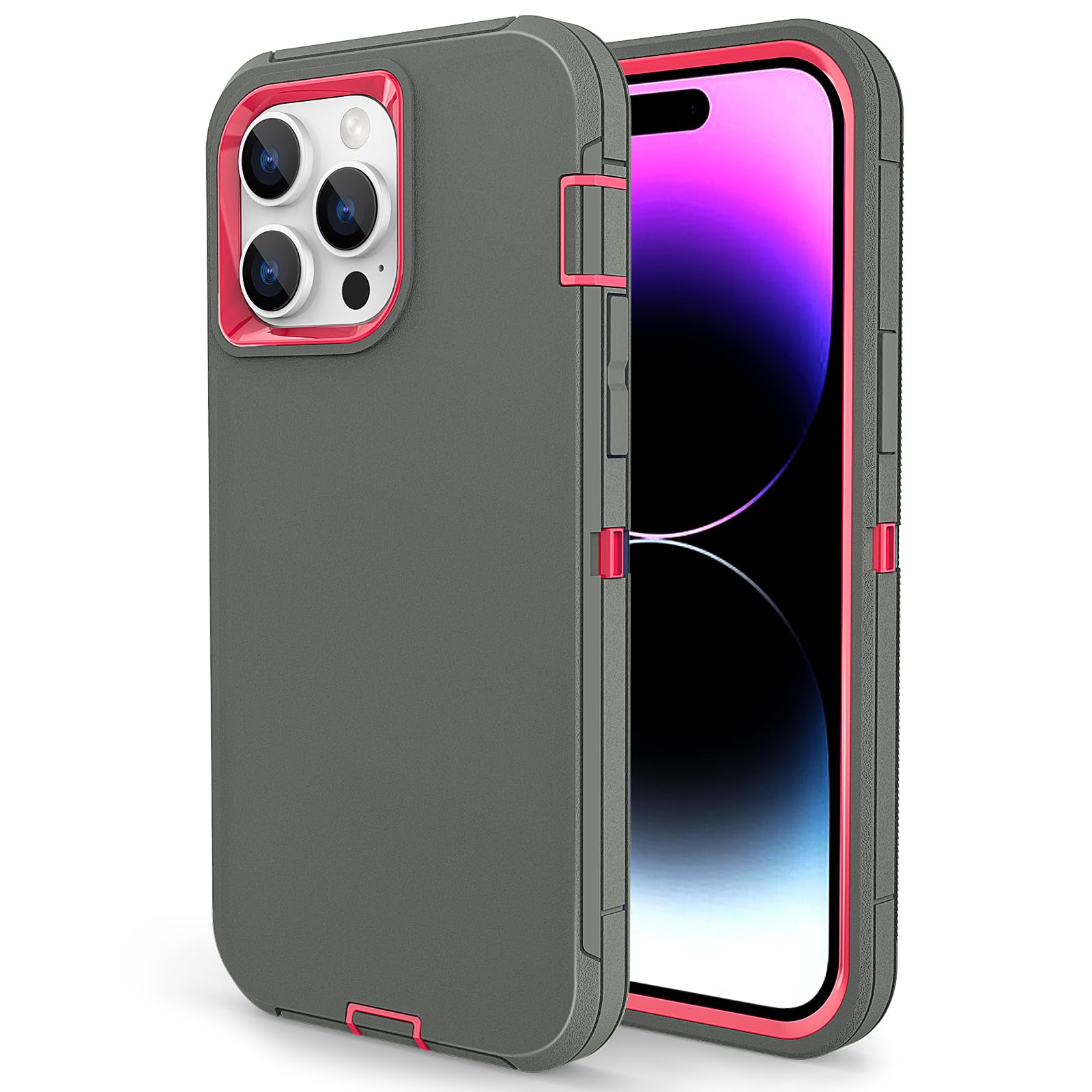 Amazon.com: for iPhone 15 Pro Max Case, Dual Layer Shockproof Full